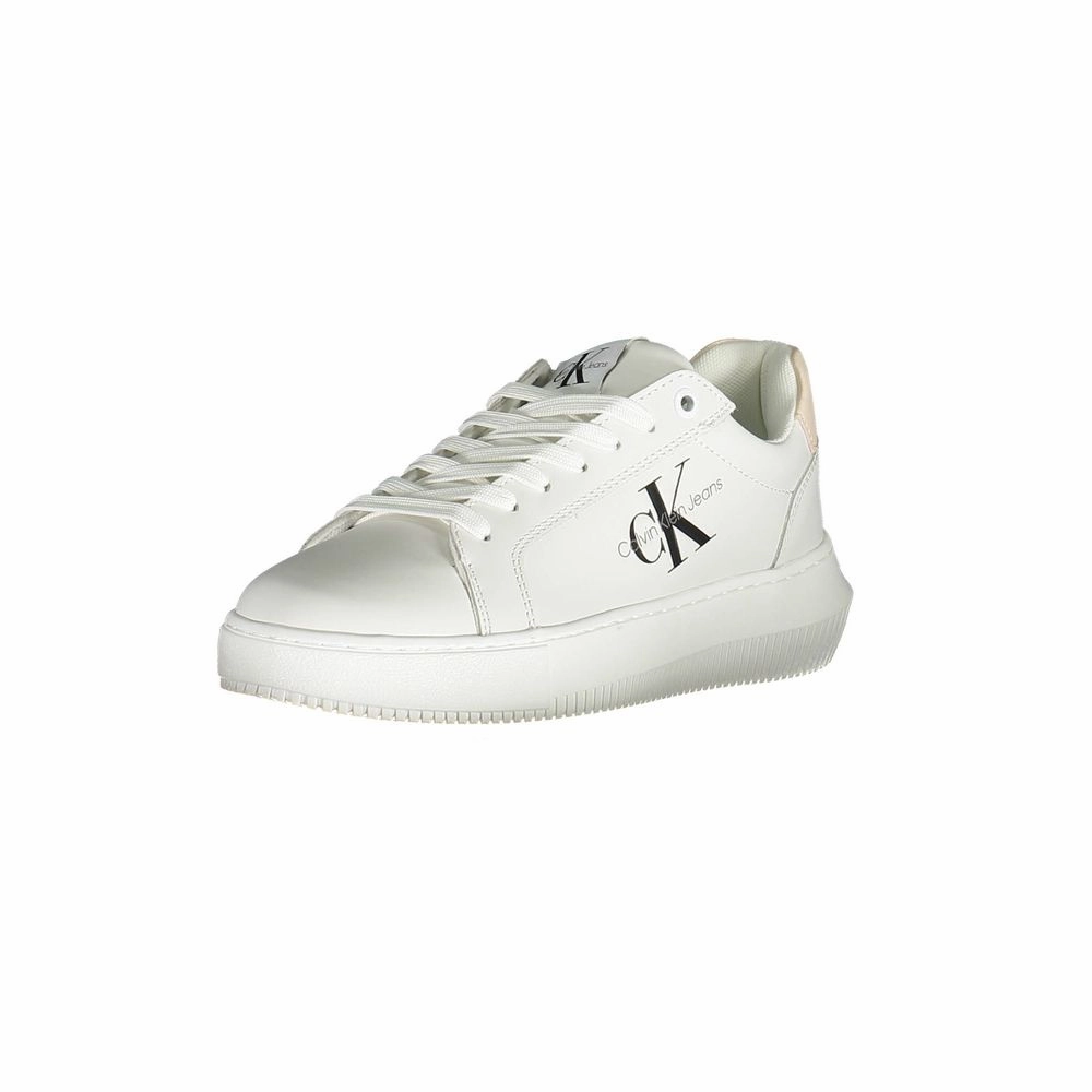 Calvin Klein White Polyester Women Sneaker Zara Chunky Sneakers