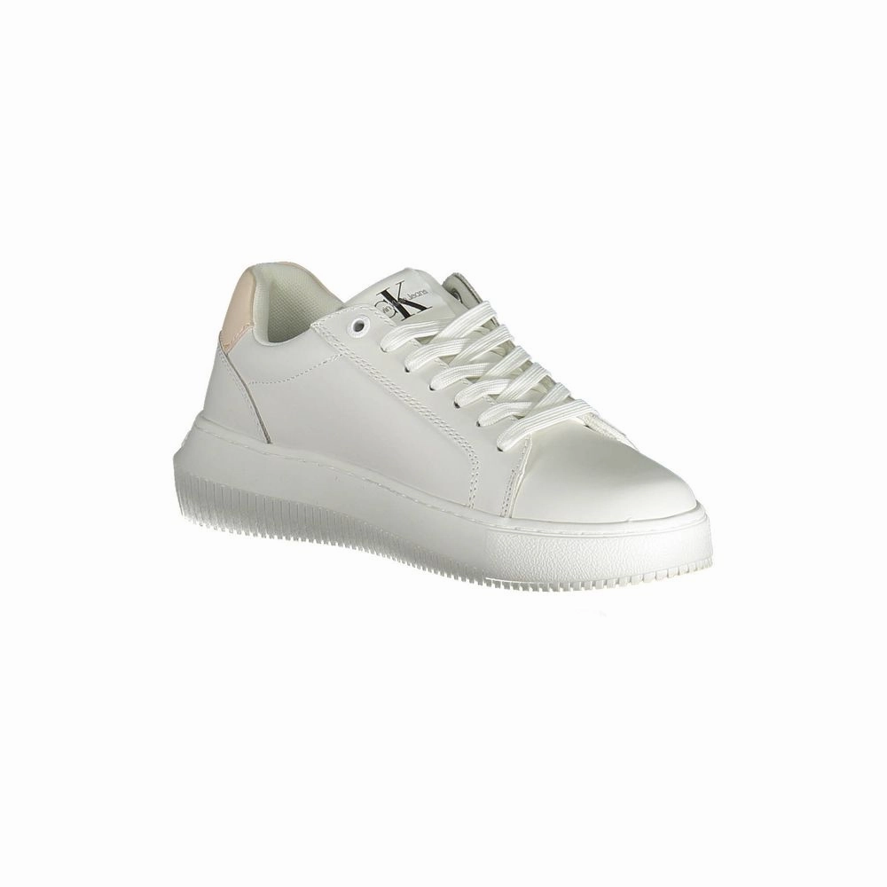 Calvin Klein White Polyester Women Sneaker Sports Sneakers