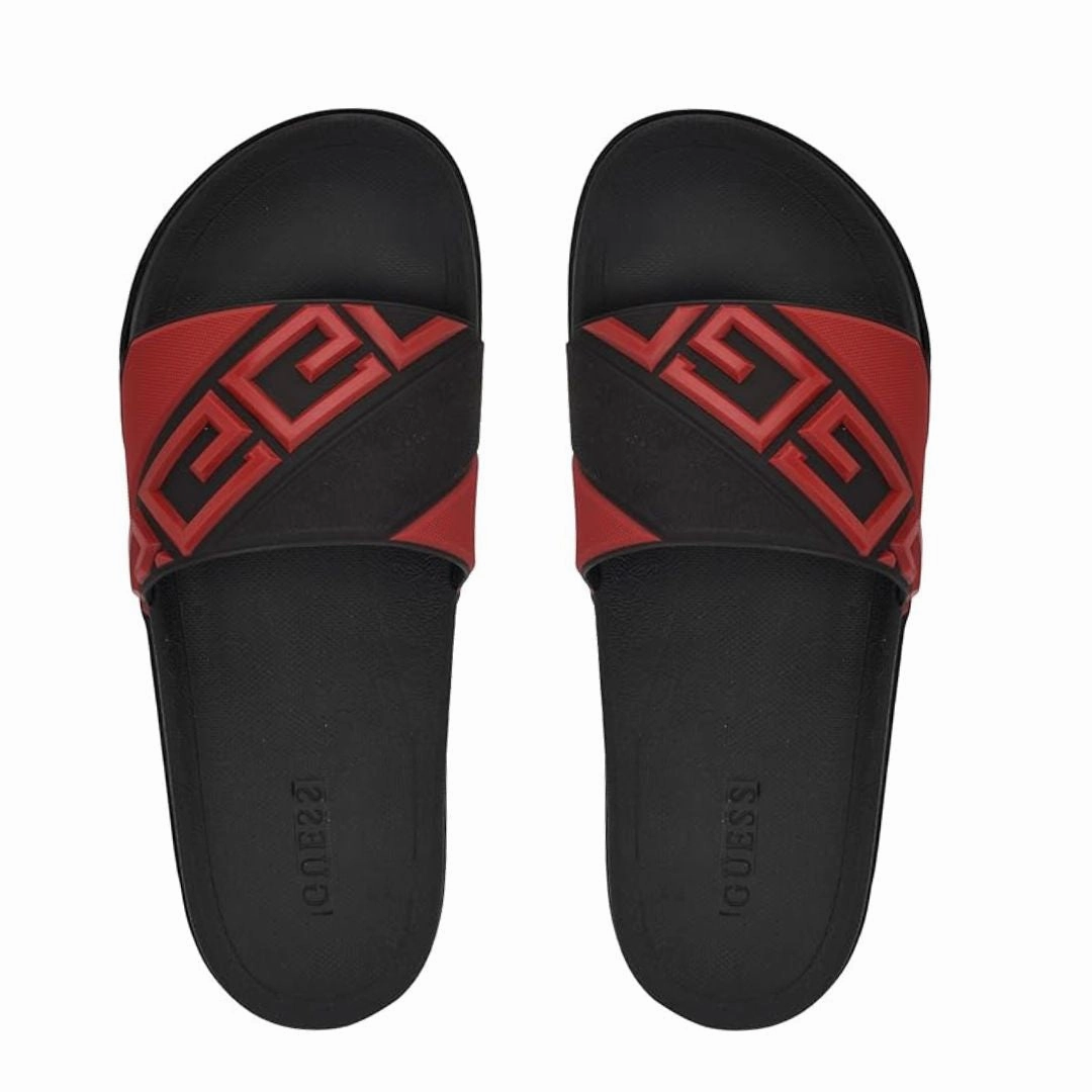 Garneau Slippers GUESS Odent Men's Slides - BLKRED