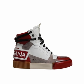 Mango Sneakers Dolce & Gabbana Multicolor Leather High Top Sneakers Shoes