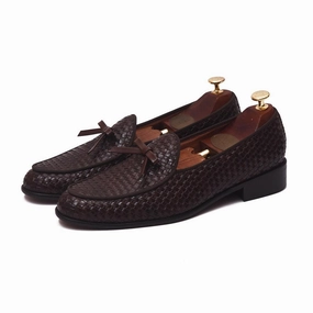 HAMMEL - BROWN KNOT SLIP-ON Ferragamo Driving Loafers