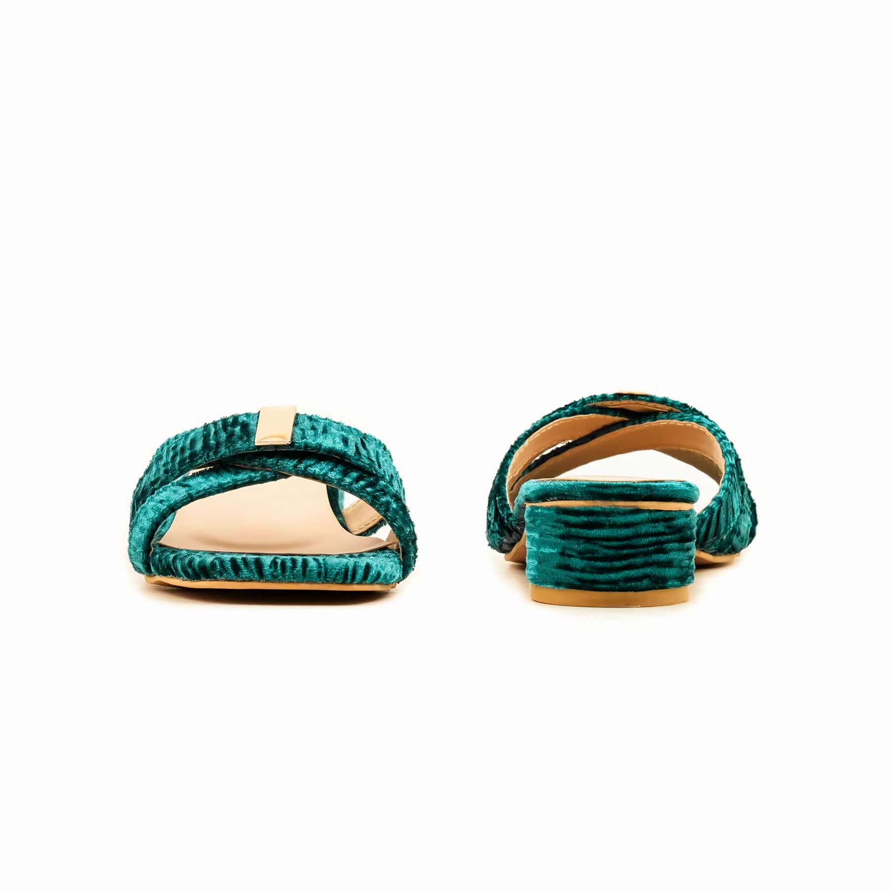 Personalized House Slippers Green Formal Slipper FR8392