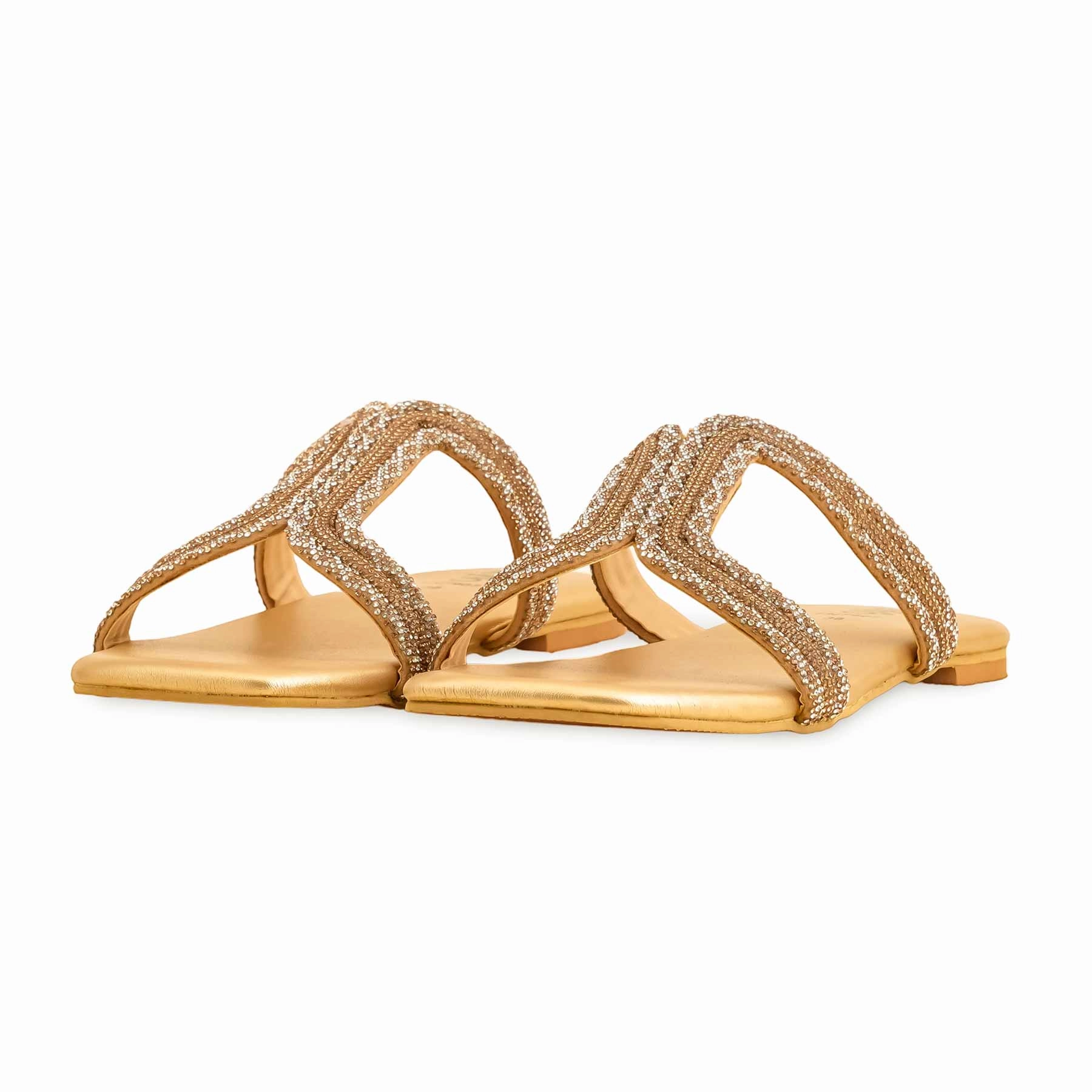 Golden Fancy Slipper FN7907 Free Patterns For Crochet Slippers