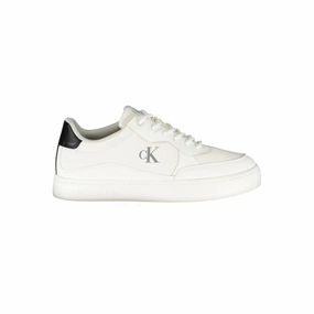 Calvin Klein White Polyester Men Sneaker Sneakers With Wedge