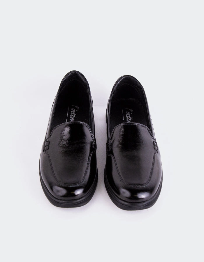 Hatley Black Naplack Loro Piana Venice Walk Loafers