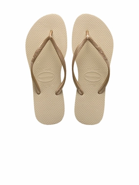 Havaianas Slim Sand Grey Light Golden Love And Flip Flops