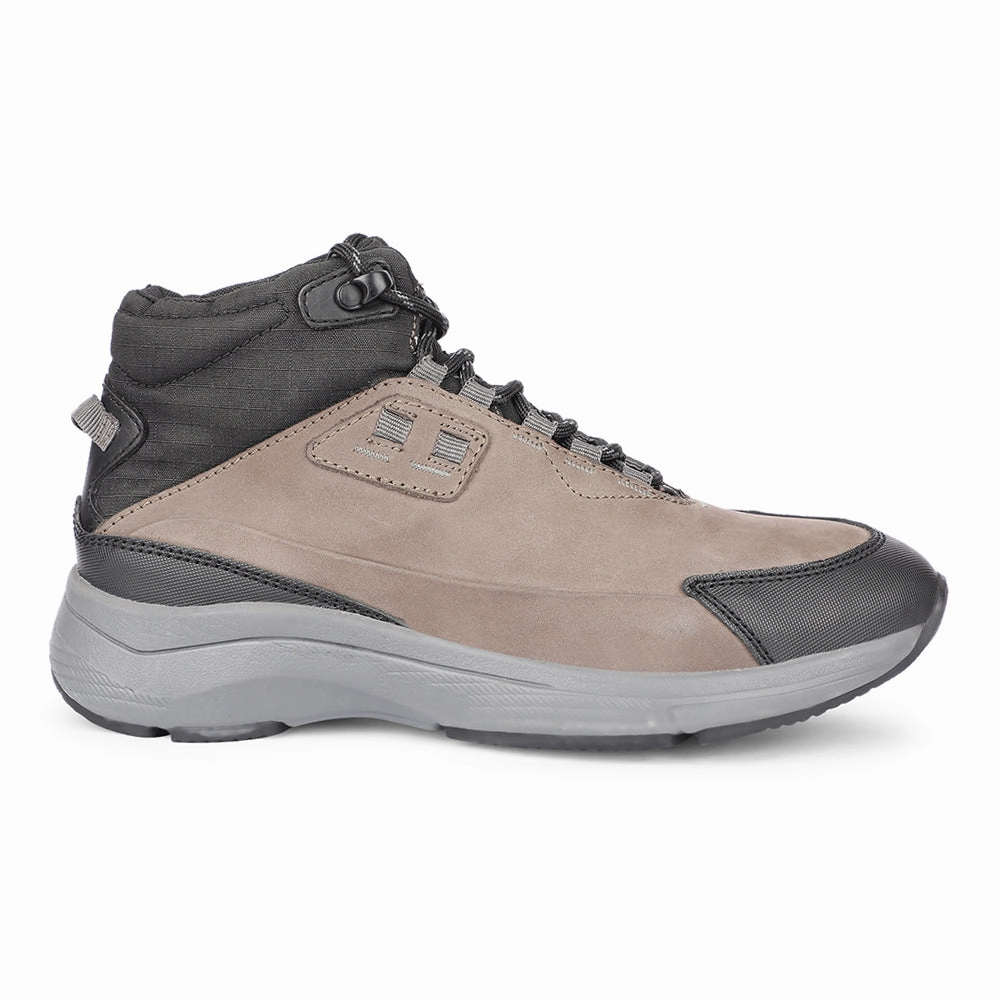 Healers Casual Grey Lacing Shoes For Men A576-01 By Liberty 8053 Nappa Leather Casual Shoes