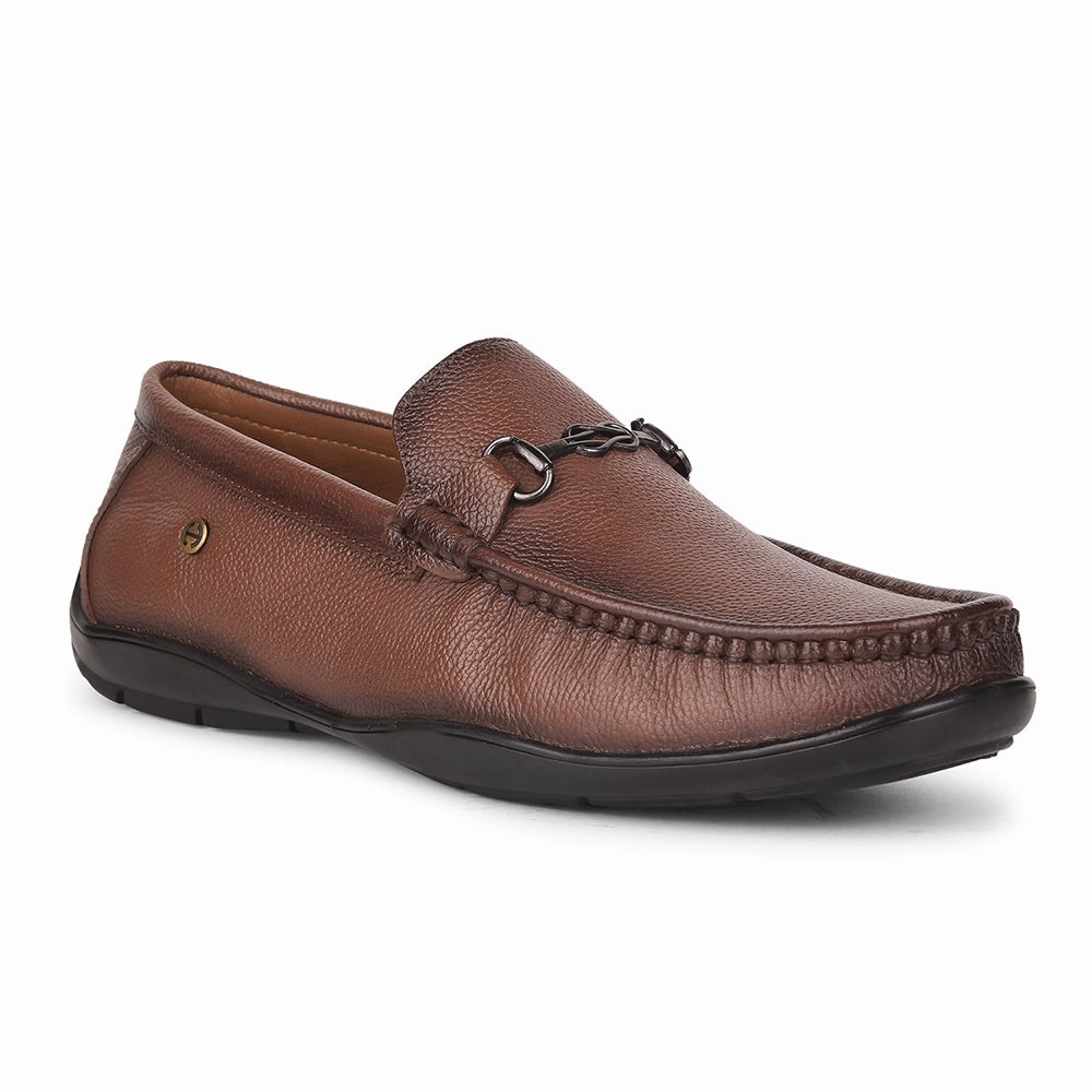 Zagreb Heeled Loafers Healers Tan Loafers For Men UVI-19 By Liberty