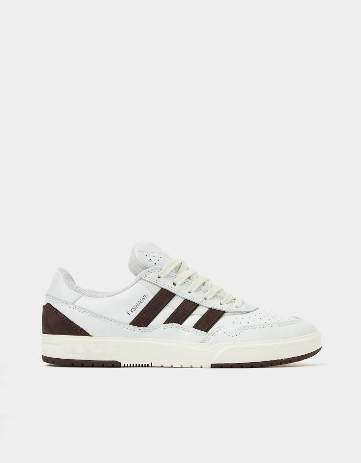 adidas x Zach Saraceno Tyshawn II Skate Shoes - Crystal White/Shadow Brown/Off White Adidas Preschool Shoes