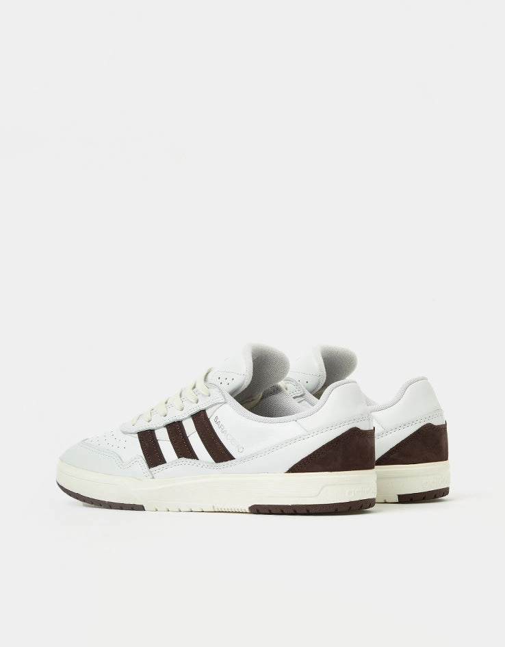 adidas x Zach Saraceno Tyshawn II Skate Shoes - Crystal White/Shadow Brown/Off White Adidas Terrex Anylander Mid Hiking Shoes Reviews