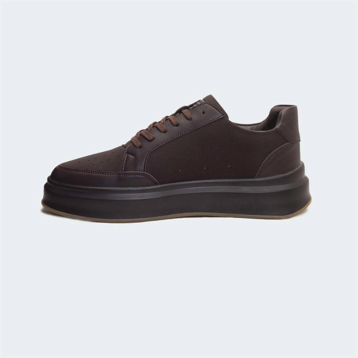 Shoes For Casual And Formal Both Caliber Shoes Coffee Casual Sneakers For Men ( METROFADE 568 )