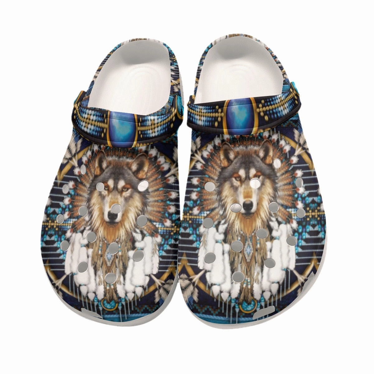 St Lucia Sandals Halcyon Native Pattern Clog Shoes For Adult and Kid 89141 New