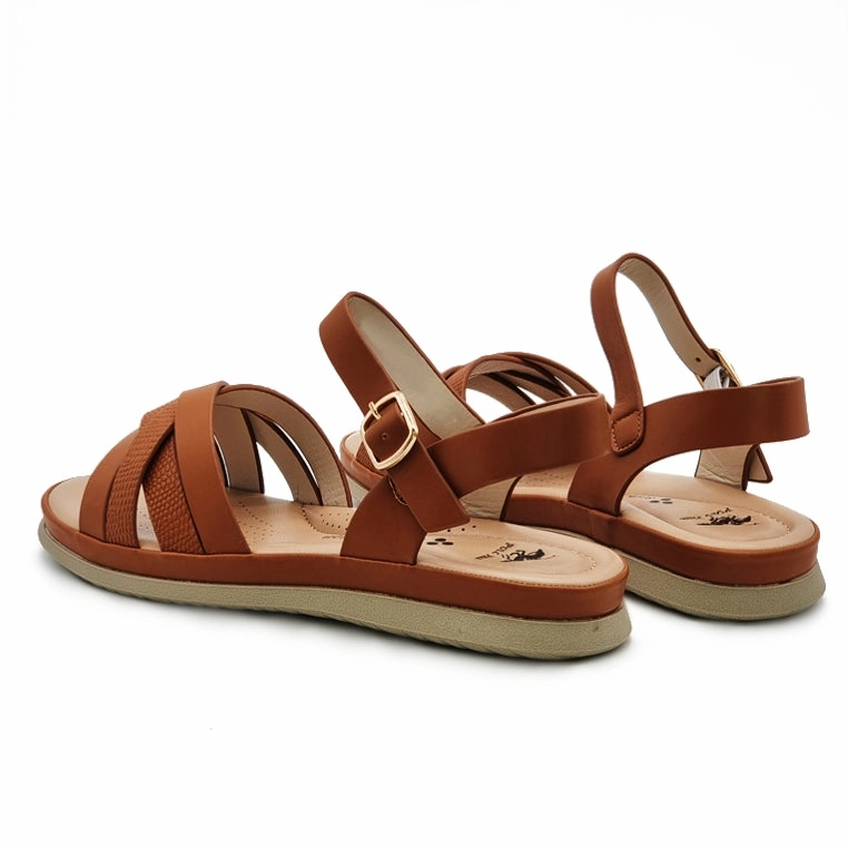 Hook and Loop Flat Sandals La Flats Shoes