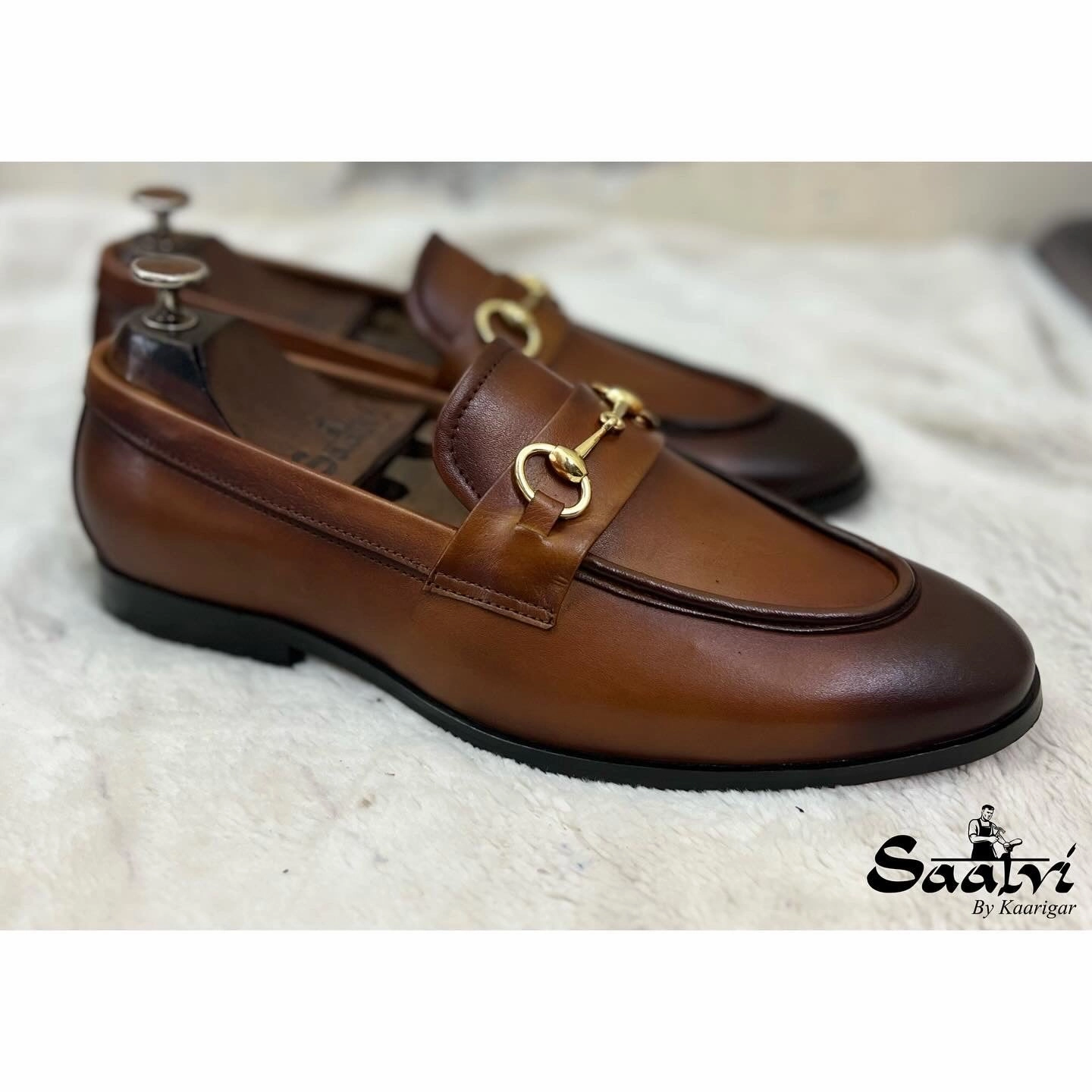 Horsebit Loafers Tan Comfy Chunky Loafers