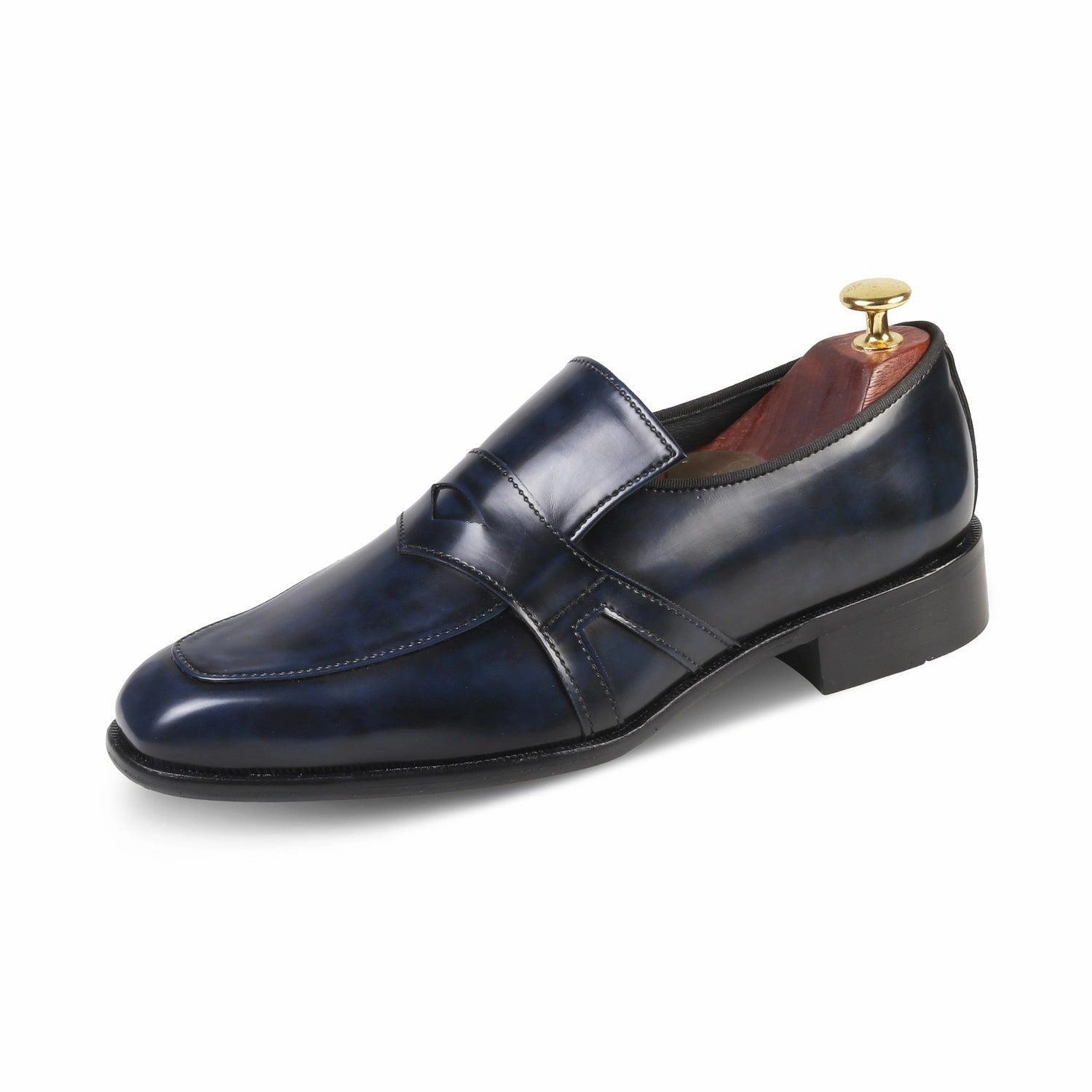 HUDSON - BLUE BRUSHOFF SLIP-ON Franco Sarto Loafers