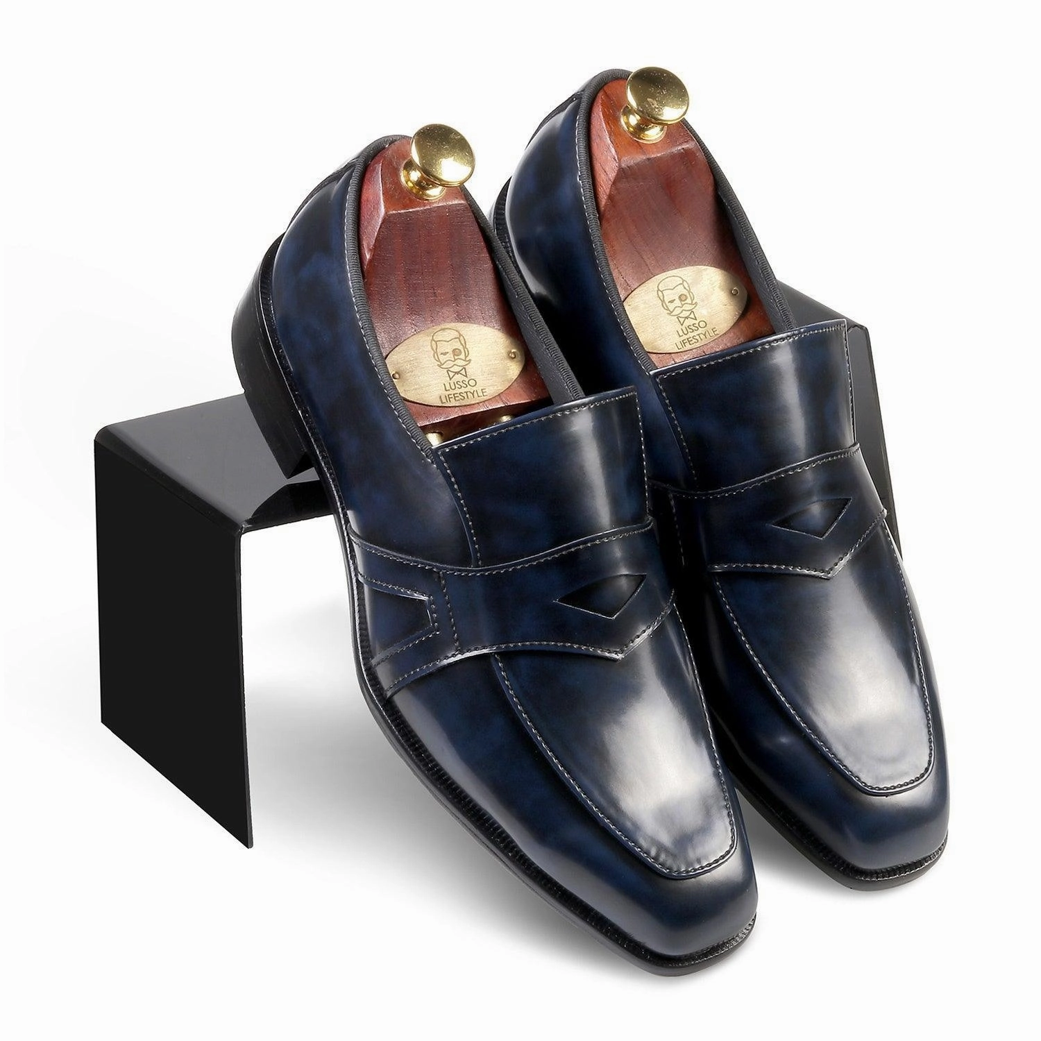 Wallabee Loafers HUDSON - BLUE BRUSHOFF SLIP-ON