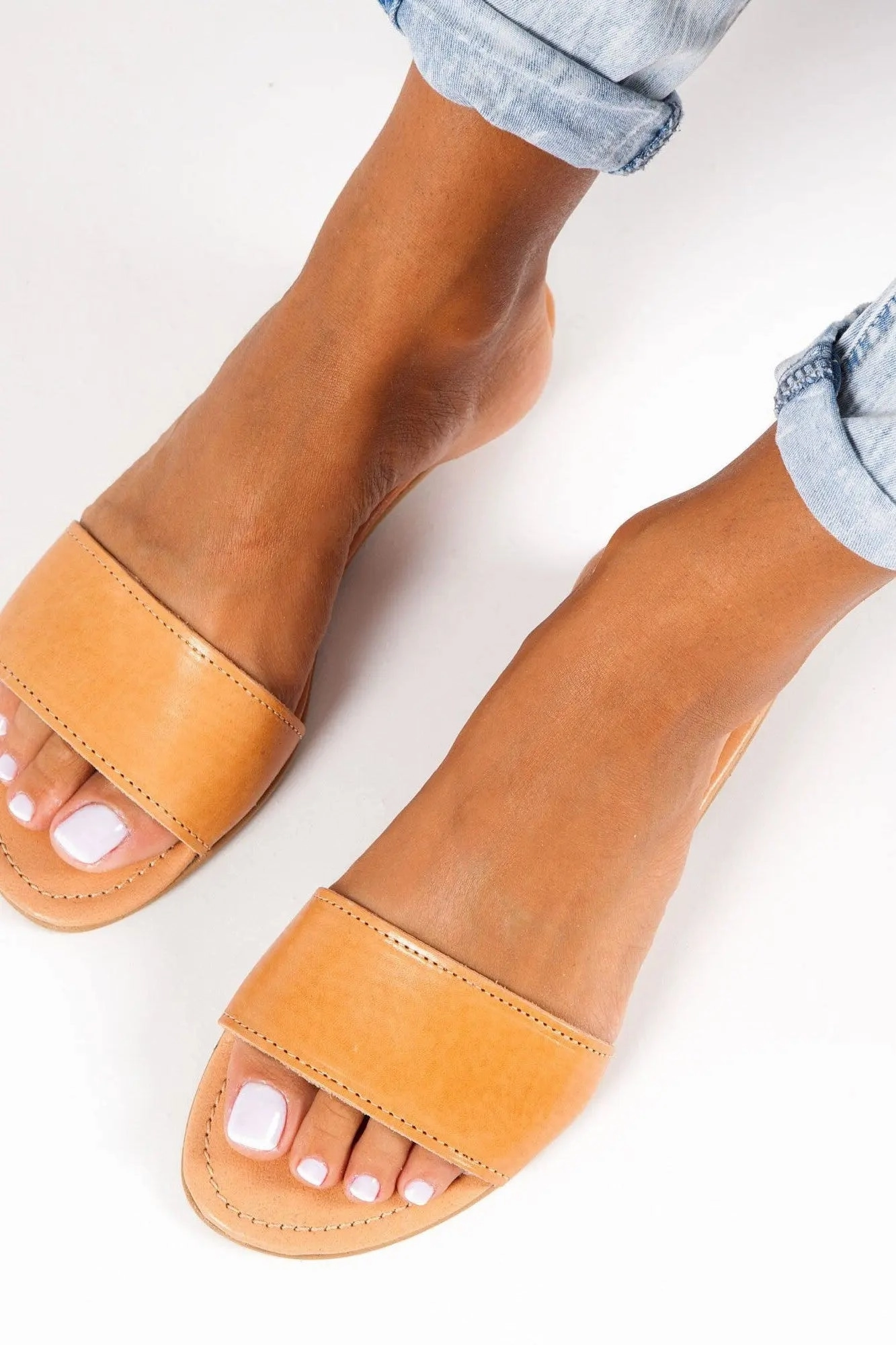 HYDRA Handmade Greek Sandals Small Wedge Heel Sandals