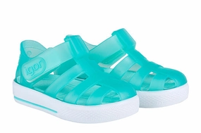Sandals Flower Igor S10171 Girl's and Boy's Star Sandals - Aqua