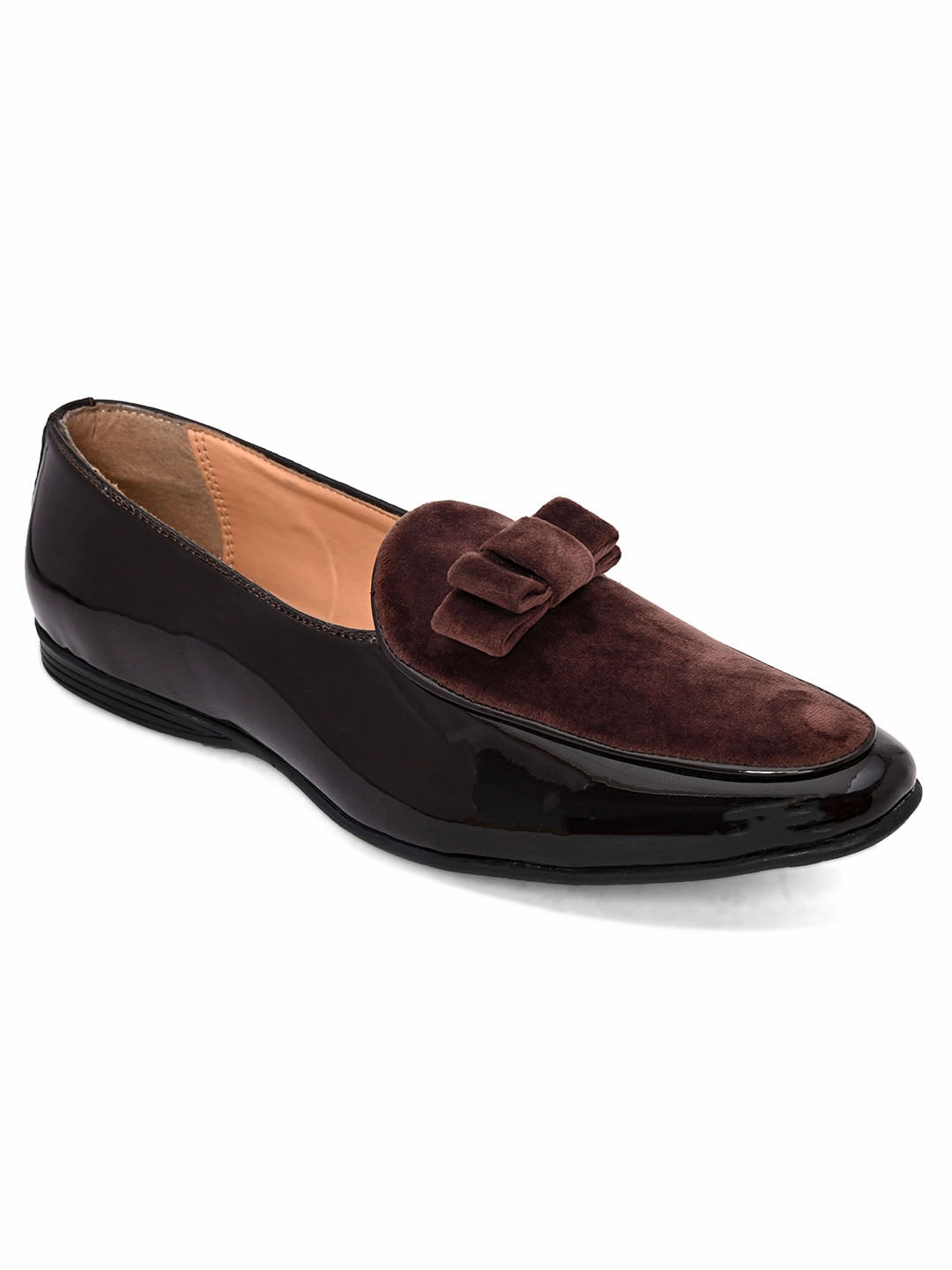 Christian Louboutin Loafers Icon Brown Formal Patent Loafers