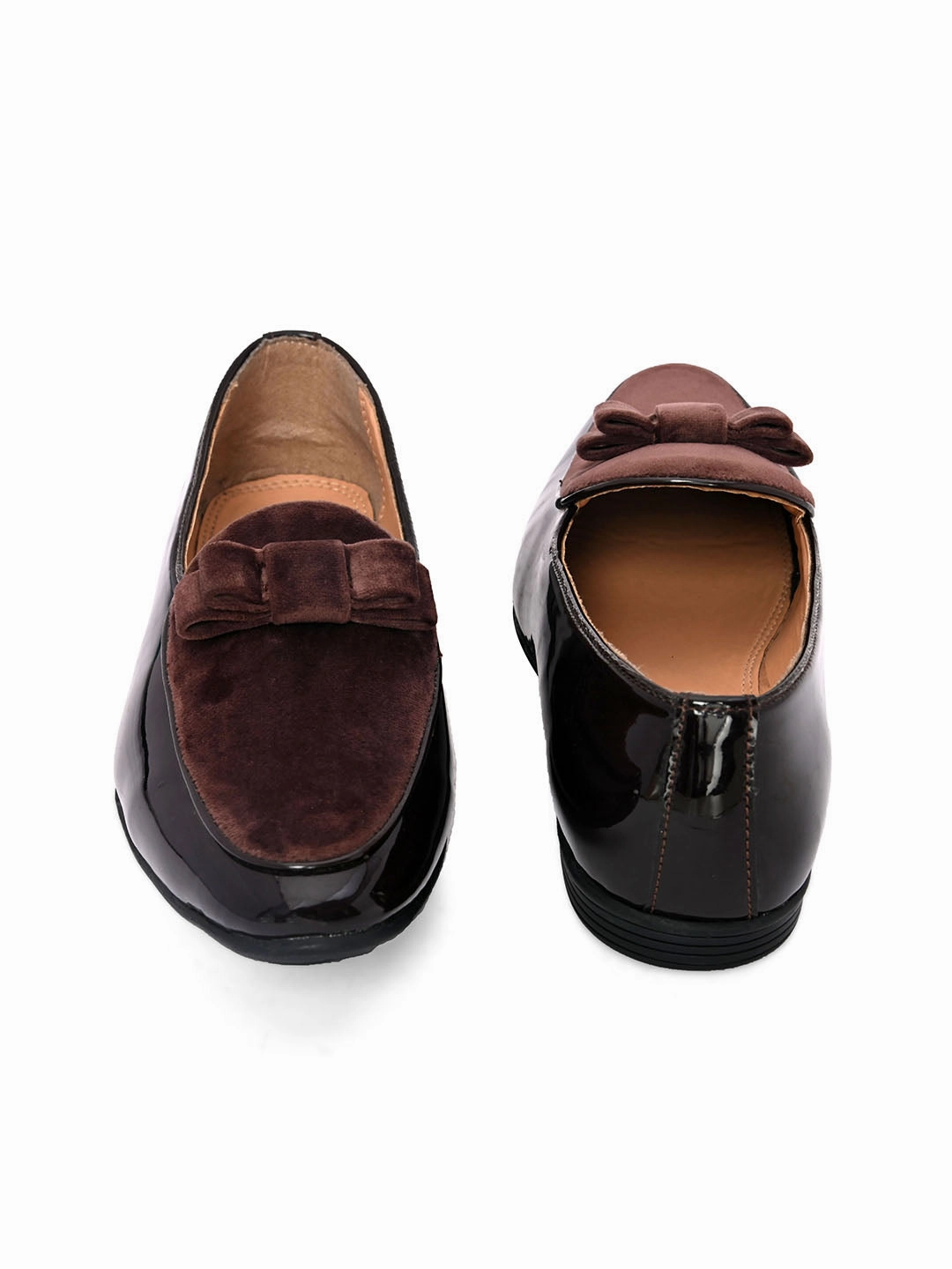 Payless Loafers Icon Brown Formal Patent Loafers