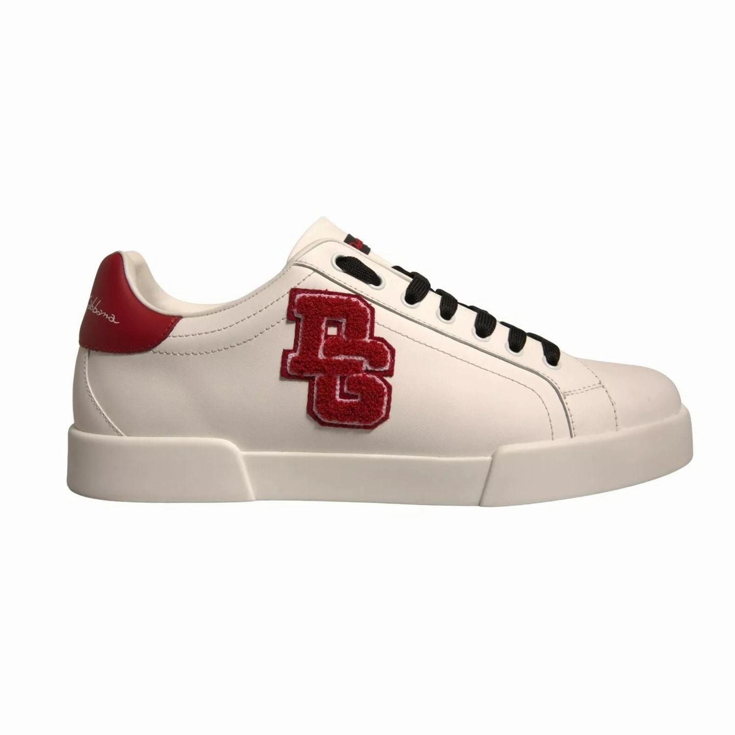 Dolce & Gabbana White Leather DG Logo Low Top Sneaker Shoes Sneakers Dansko