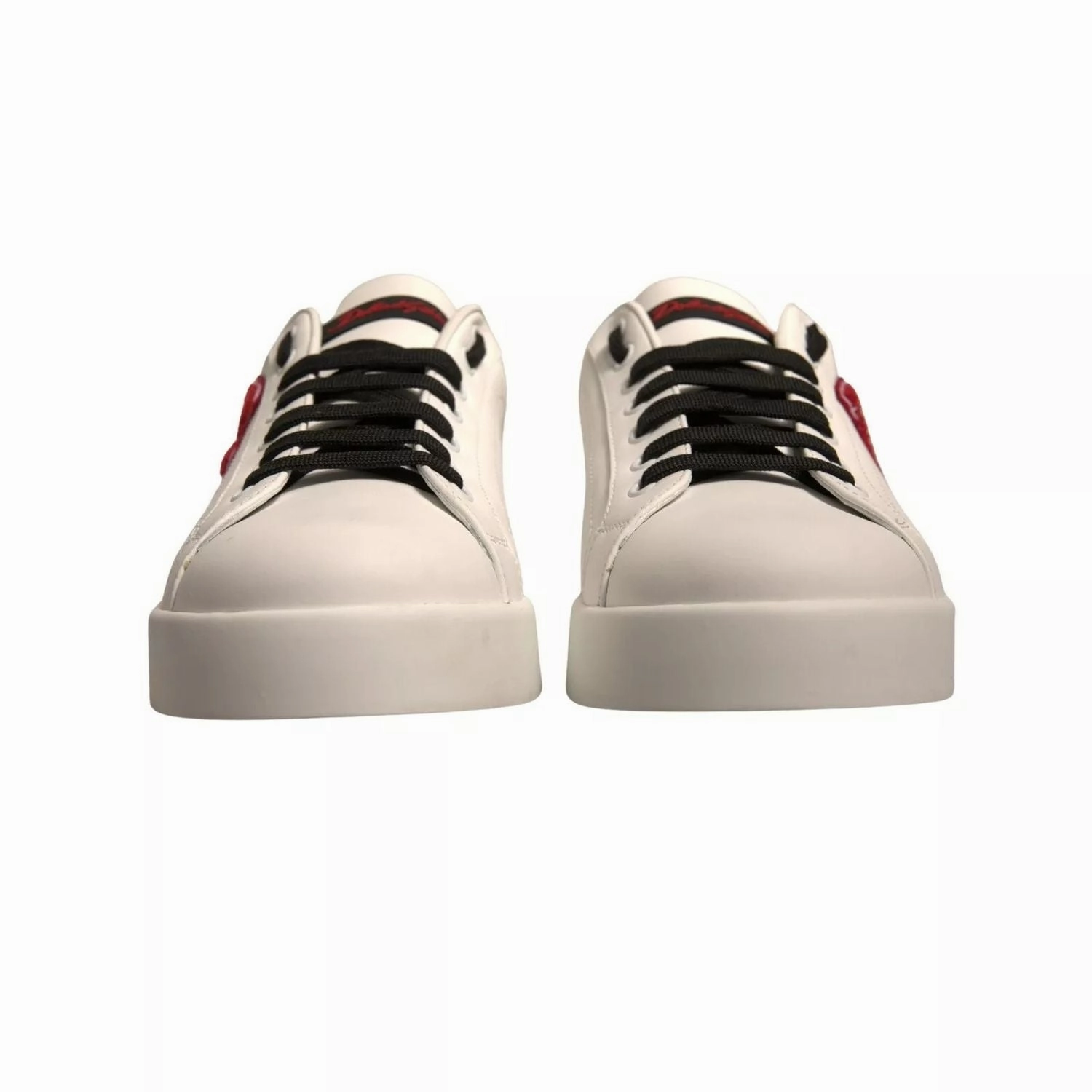 Sell Sneakers Online Dolce & Gabbana White Leather DG Logo Low Top Sneaker Shoes