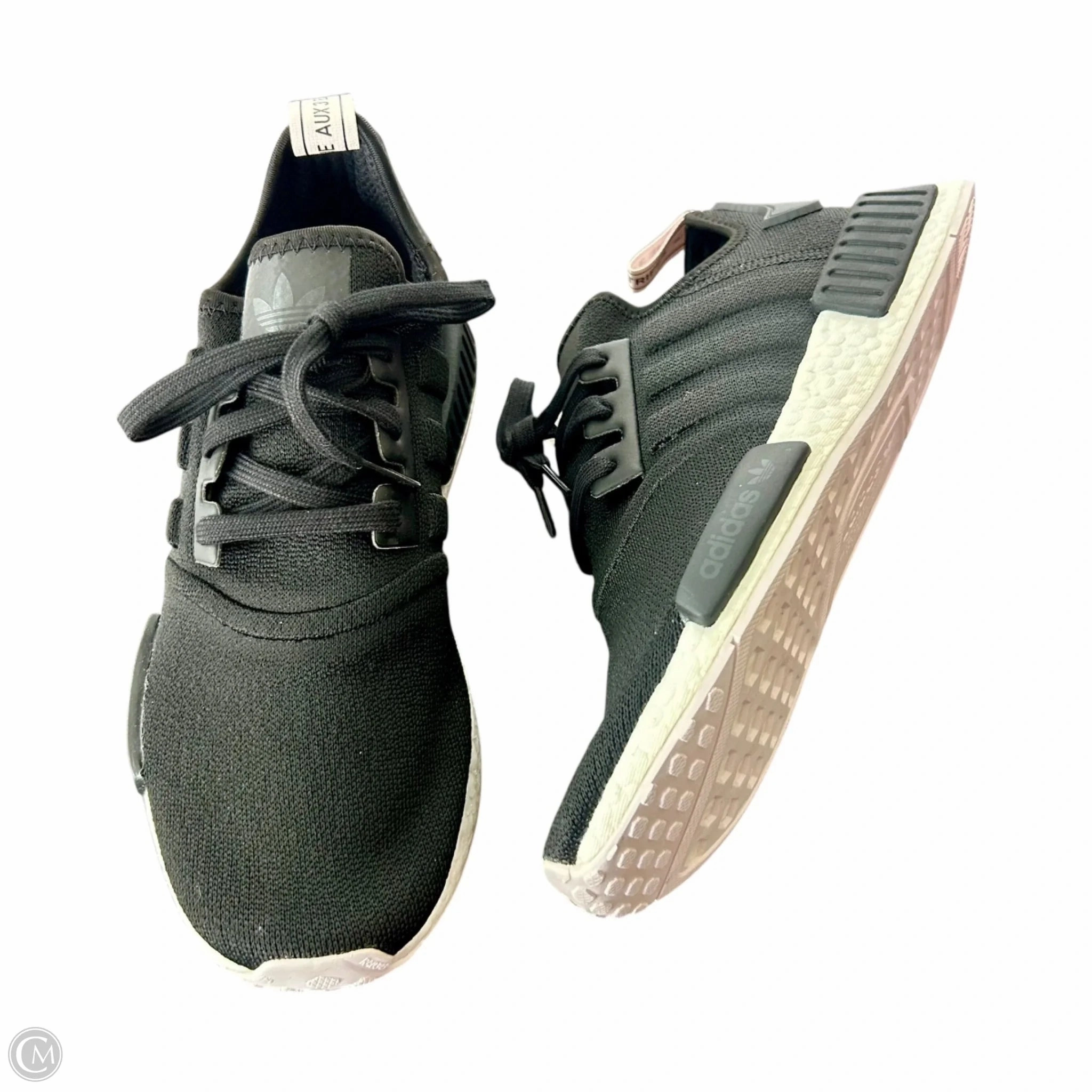 Shoes Athletic By Adidas In Black & Pink, Size: 10 Adidas Shoe Size Chart Cm