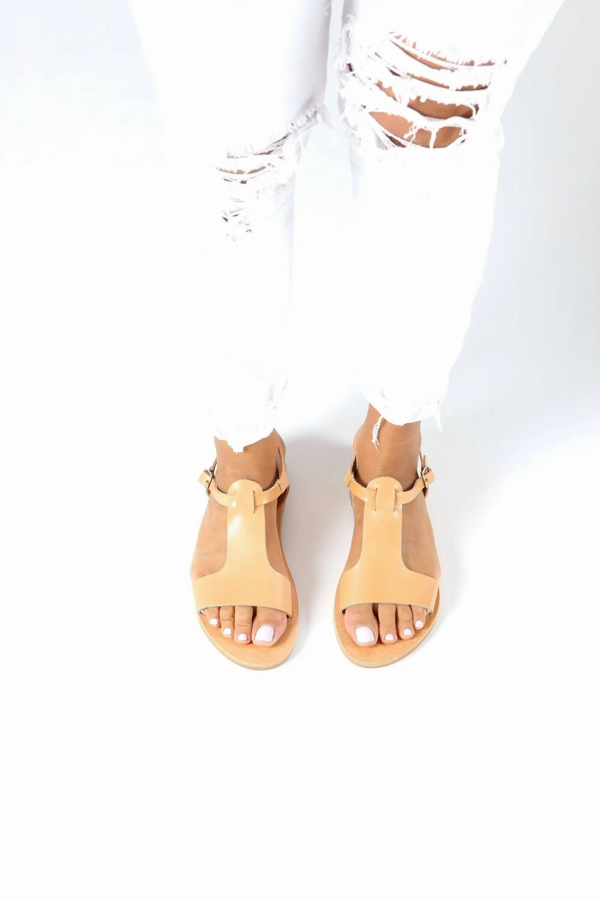 IFIGENE Handmade Greek Sandals Good Sandals For Walking