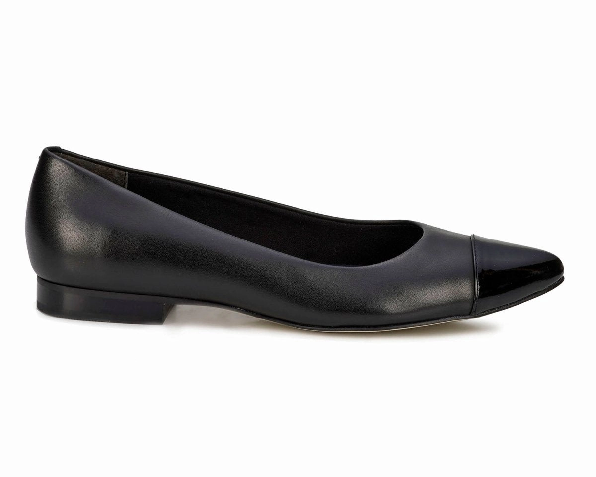 Bar Flat Shoes Ros Hommerson Remi Women's Flat Slip-on Shoes In Black Pat