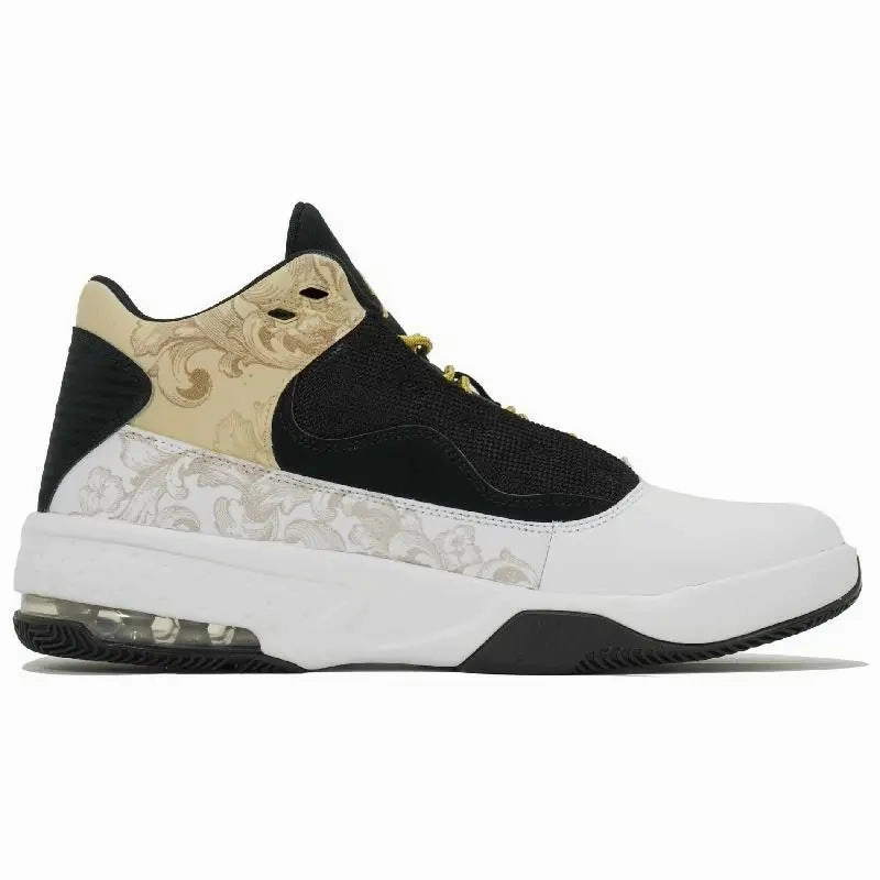 Shoe Asics CustomizeJordan Max Aura 2 Vintage Basketball Shoes Men Mid-top Gold Sneakers shoes CK6636-107