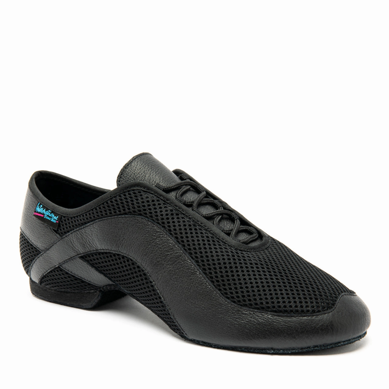 International Dance Shoes, Jazz, Air Mesh/Black Leather, Flat Heel Best Running Shoes For Wide Feet