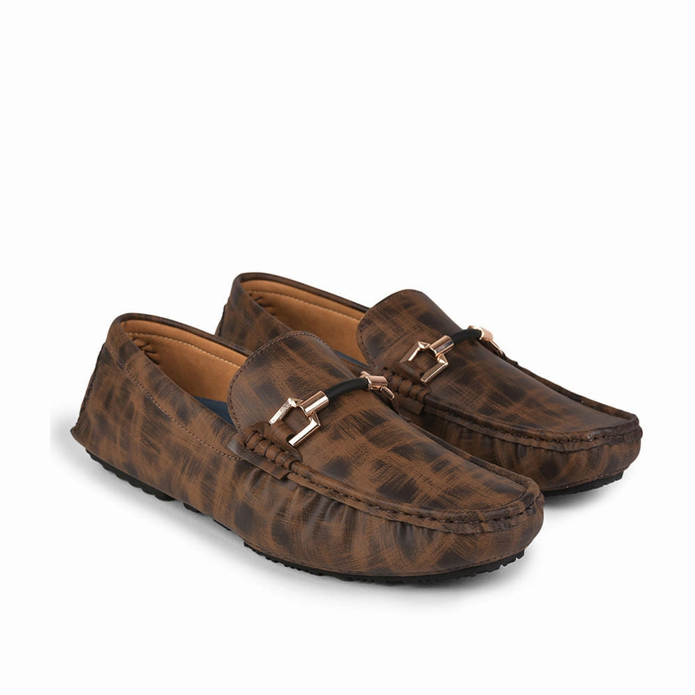 Gliders (Brown) Casual Slip on Loafers Shoes For Men By Liberty Drivers And Loafers