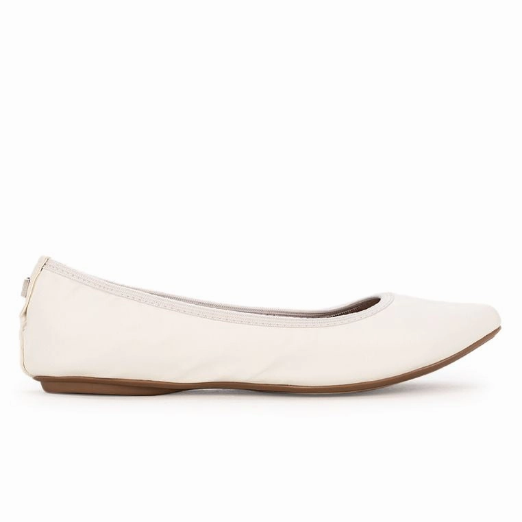 Nurse Flat Shoes JANEY Ballet Flat Shoes - Off White Tumble Nappa