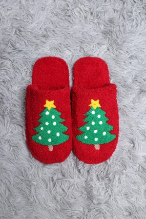 Teenage Slippers JCL4205-01 Super Lux Christmas Tree Slippers