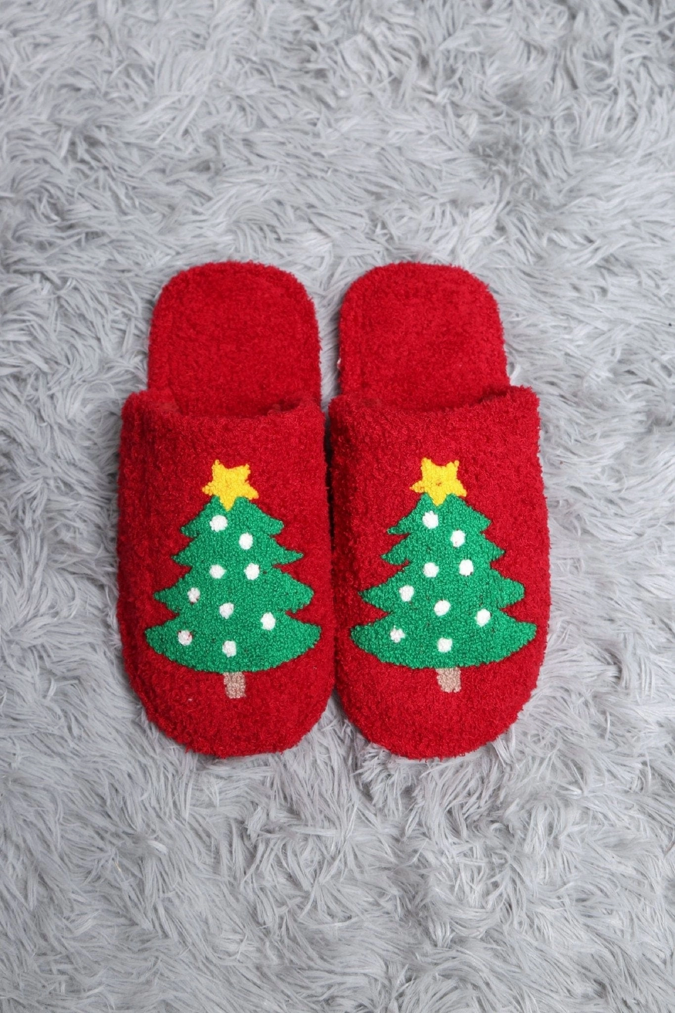 Animal Print Slippers JCL4205-01 Super Lux Christmas Tree Slippers