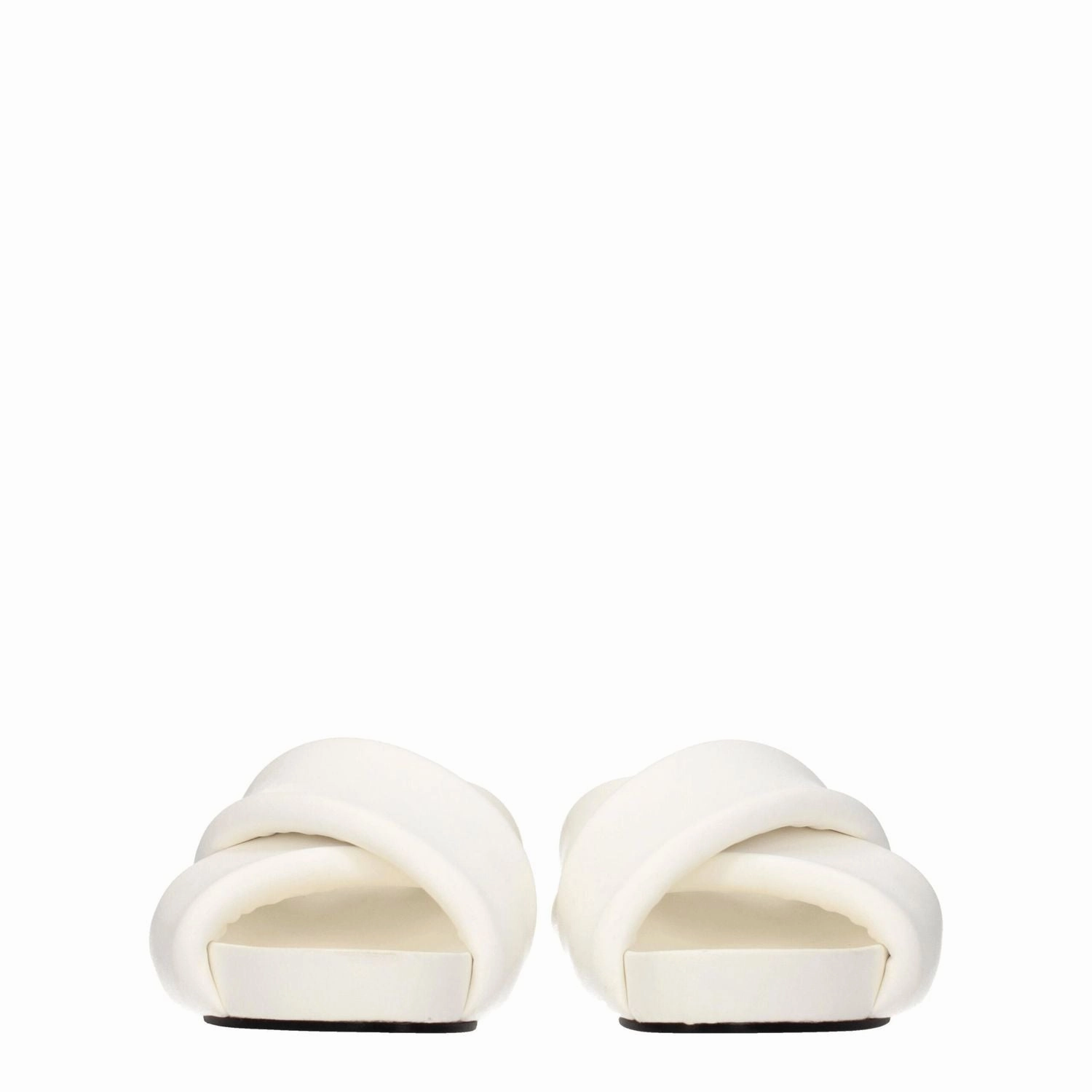 Jil Sander White Leather Slippers Ballet Slippers As Shoes