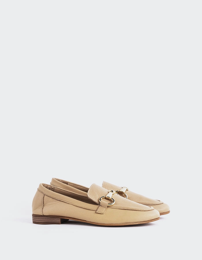 Jodie Camel Leather Huckberry Loafers
