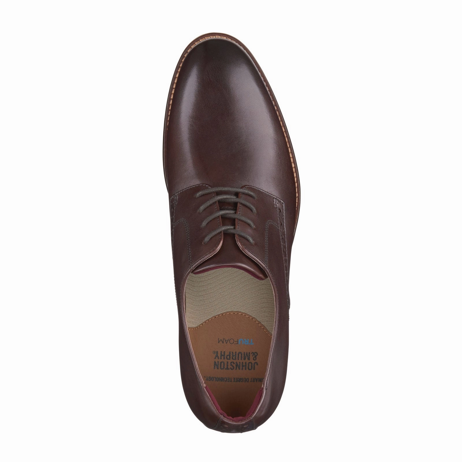 Comfiest Casual Shoes Johnston & Murphy Conard 2.0 Plain Toe Oxford (Men) - Mahogany Full Grain