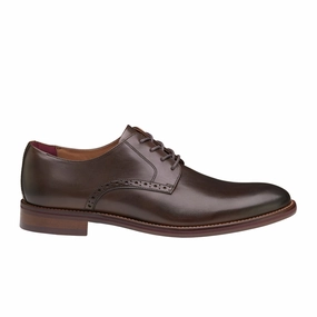 Johnston & Murphy Conard 2.0 Plain Toe Oxford (Men) - Mahogany Full Grain Casual Esd Shoes