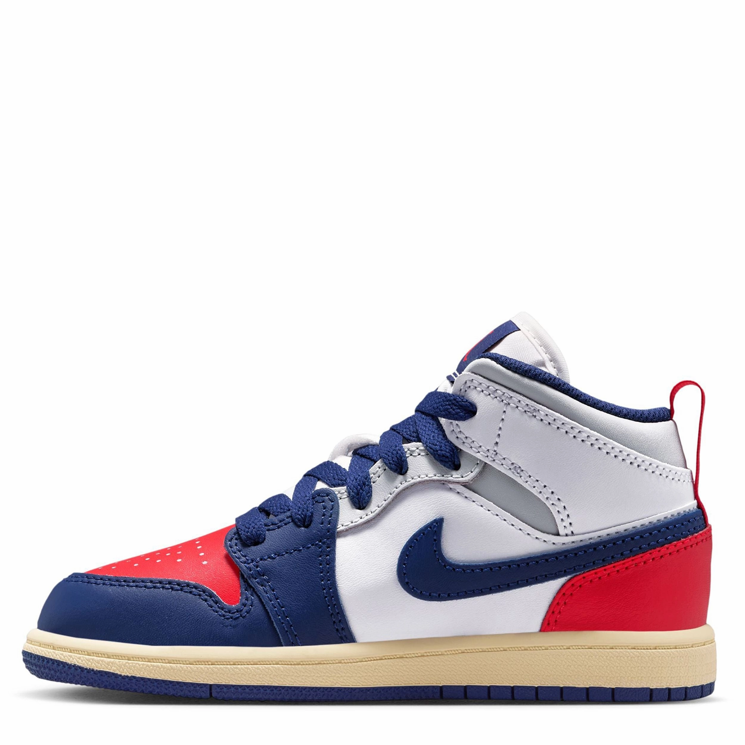 Jordan 1 Mid (Little Kid) Sneakers For Plantar Fasciitis Running