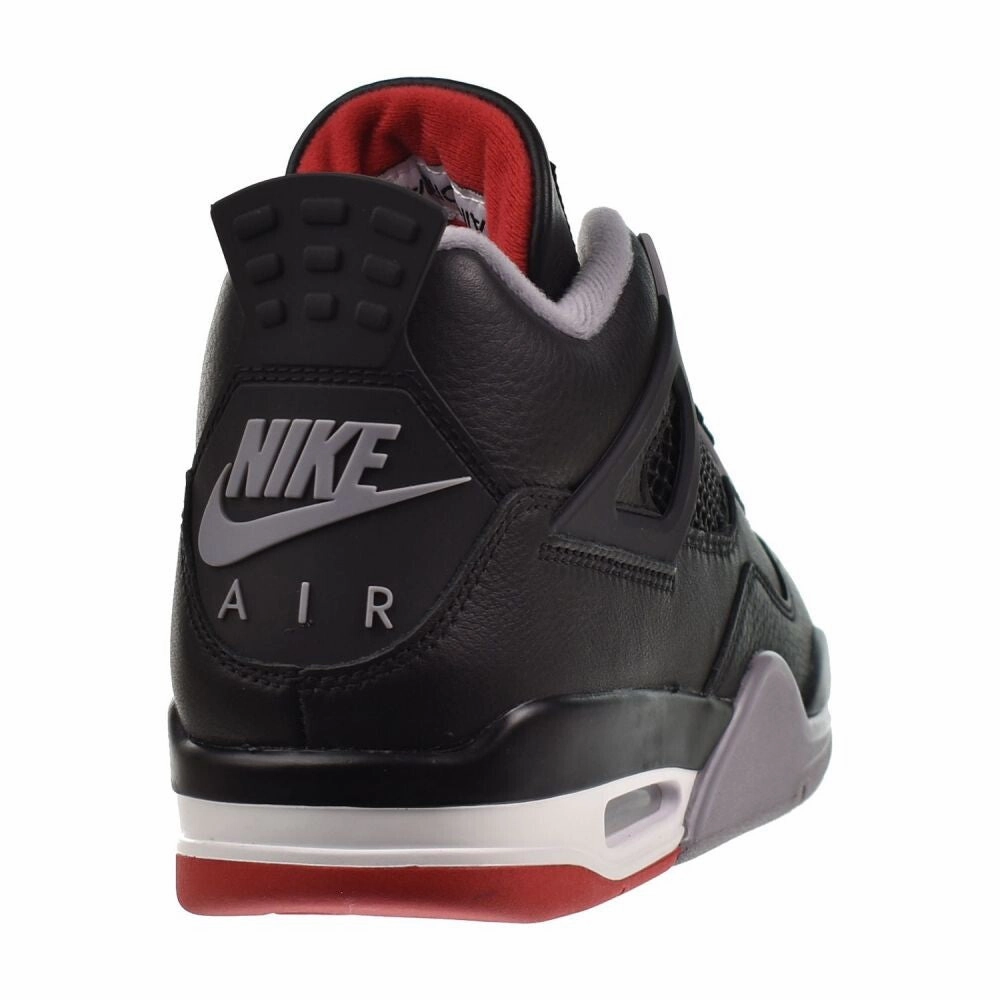 Jordan 4 Retro "Bred Reimagined" Men's Shoes Black/Fire Red fv5029-006 Top Casual Shoes