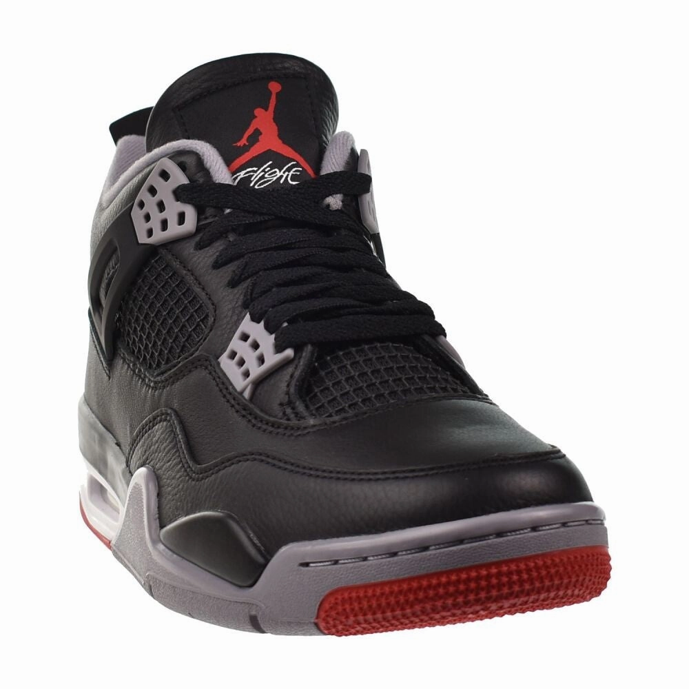 Jordan 4 Retro "Bred Reimagined" Men's Shoes Black/Fire Red fv5029-006 Casual Athletic Shoes