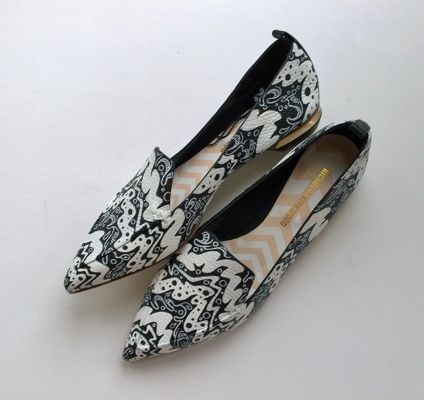 Nicholas Kirkwood Beya Handpainted Loafers Flats Speed Loafers