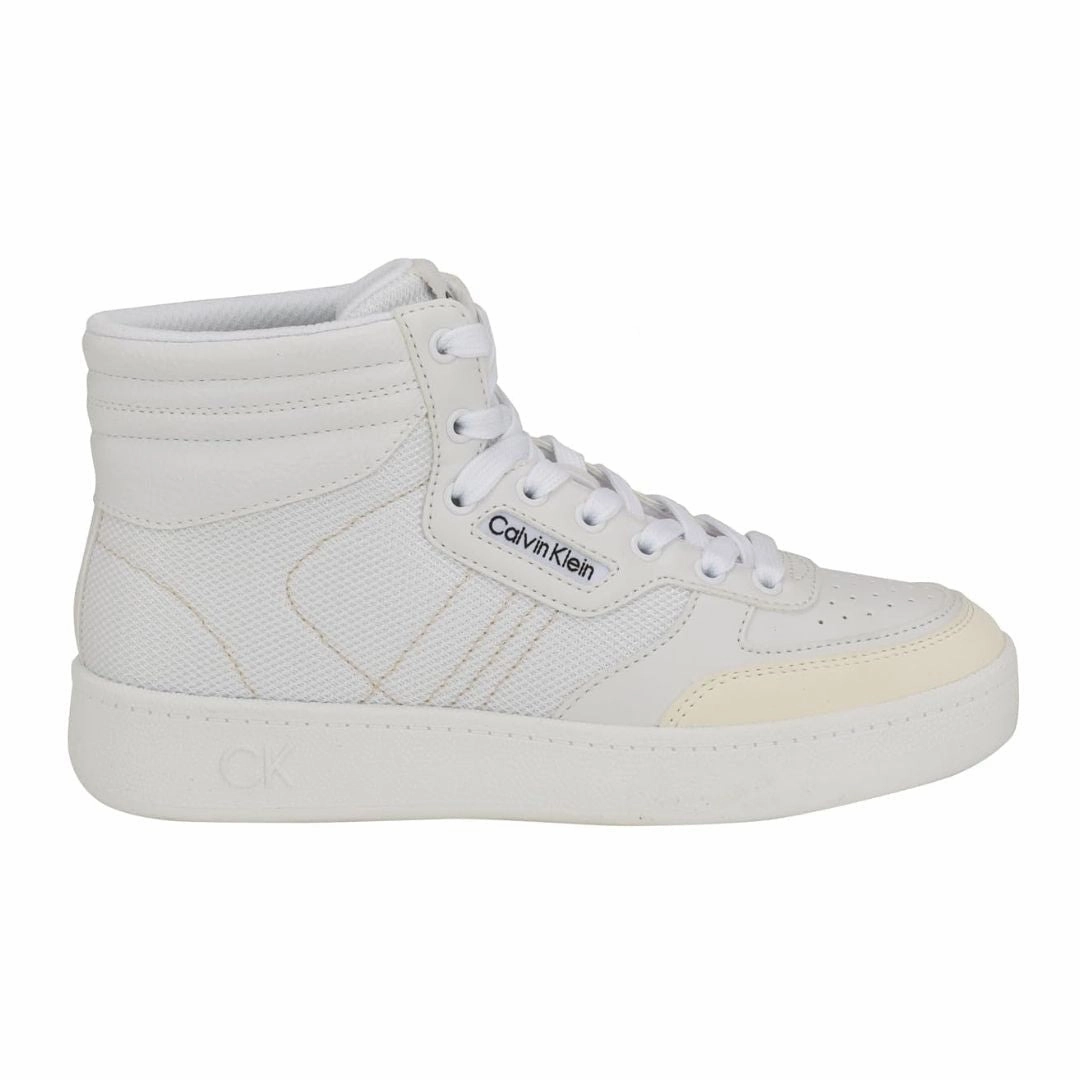 Calvin Klein Radlee High Top Platform Sneakers Women - WHT Square Toe Sneakers