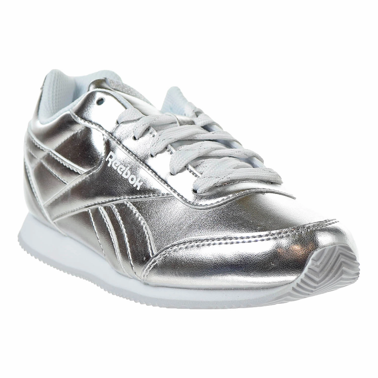 Reebok Royal Classic Jogger 2.0 Kids' Sneakars Silver Metallic/White Roper Casual Shoes