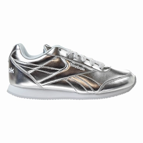Reebok Royal Classic Jogger 2.0 Kids' Sneakars Silver Metallic/White Denim Casual Shoes