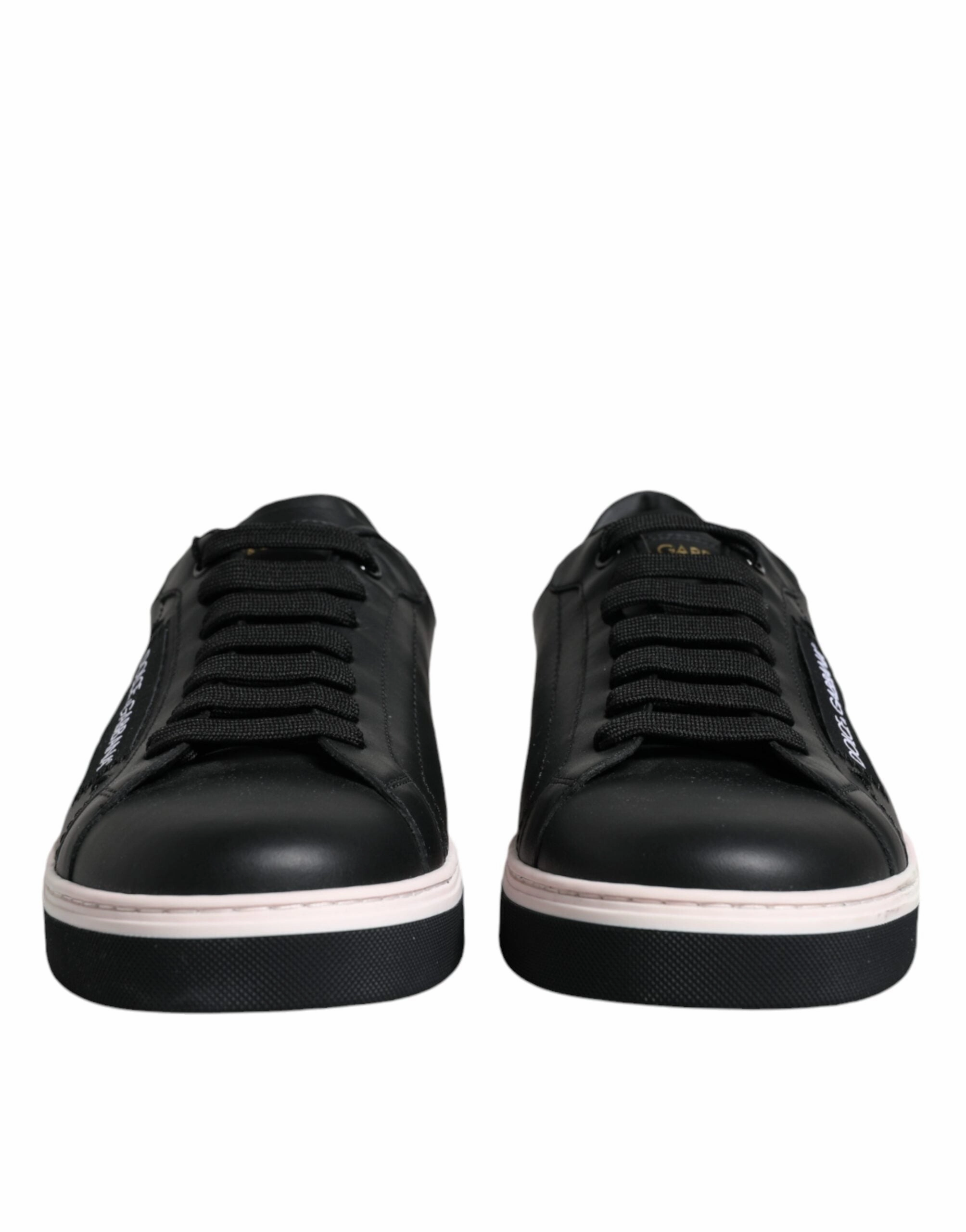 Black Leather Low Top Men Sneakers Shoes Best Sneakers For Zumba