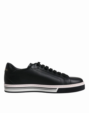Best Place To Buy Sneakers Black Leather Low Top Men Sneakers Shoes