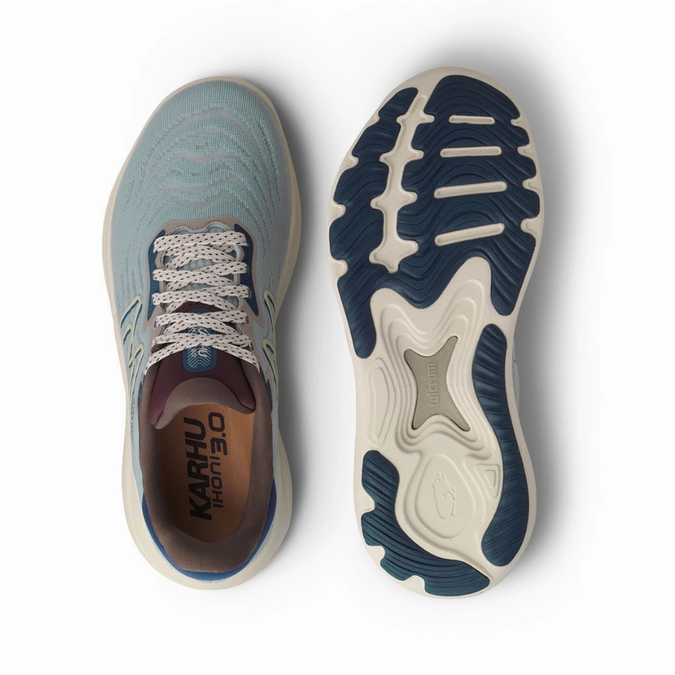 Best Running Shoe With Arch Support Karhu Women's Ikoni 3.0 Running Shoes in Blue Haze/Turtledove AW25