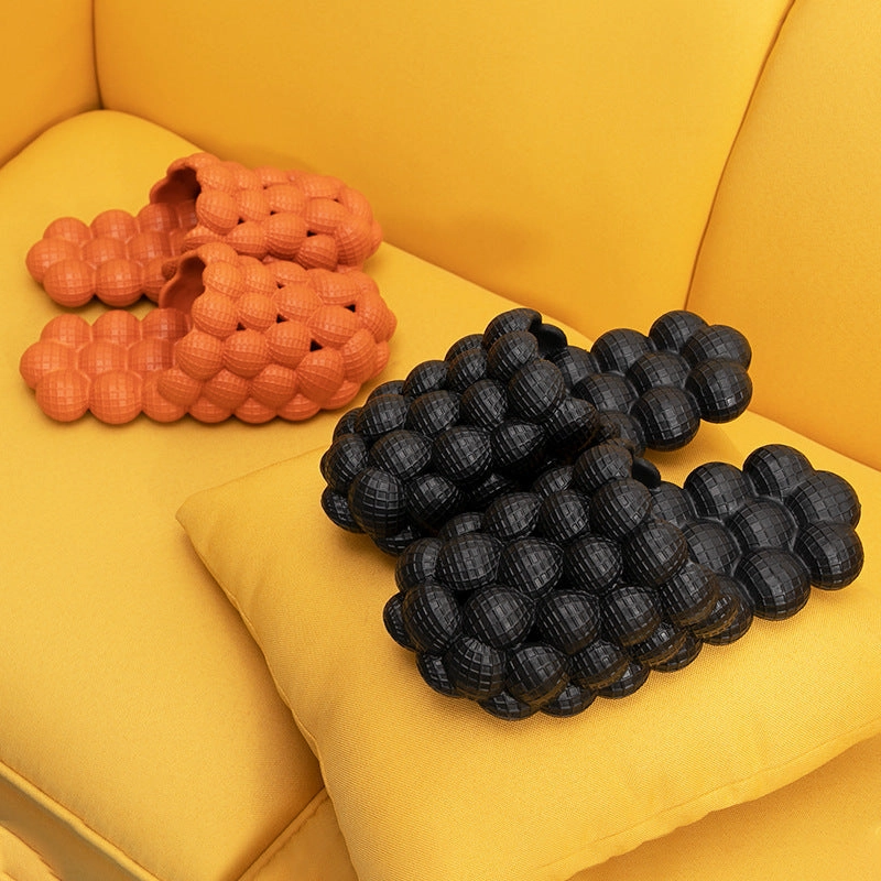 Mario Plant Slippers Men Women Soft Anti-Slip Decompression Massage Bubble Slippers